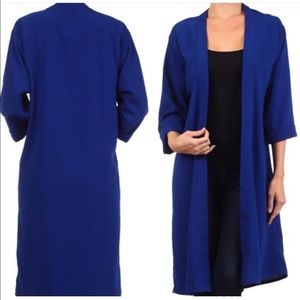 Open Front Duster Cardigan - Kimono Sleeves